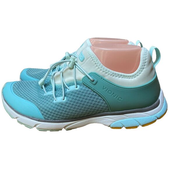 Vionic London Wasabi Mint comfort walking sneaker shoes Size US 9.5 UK 7.5 - Picture 6 of 9